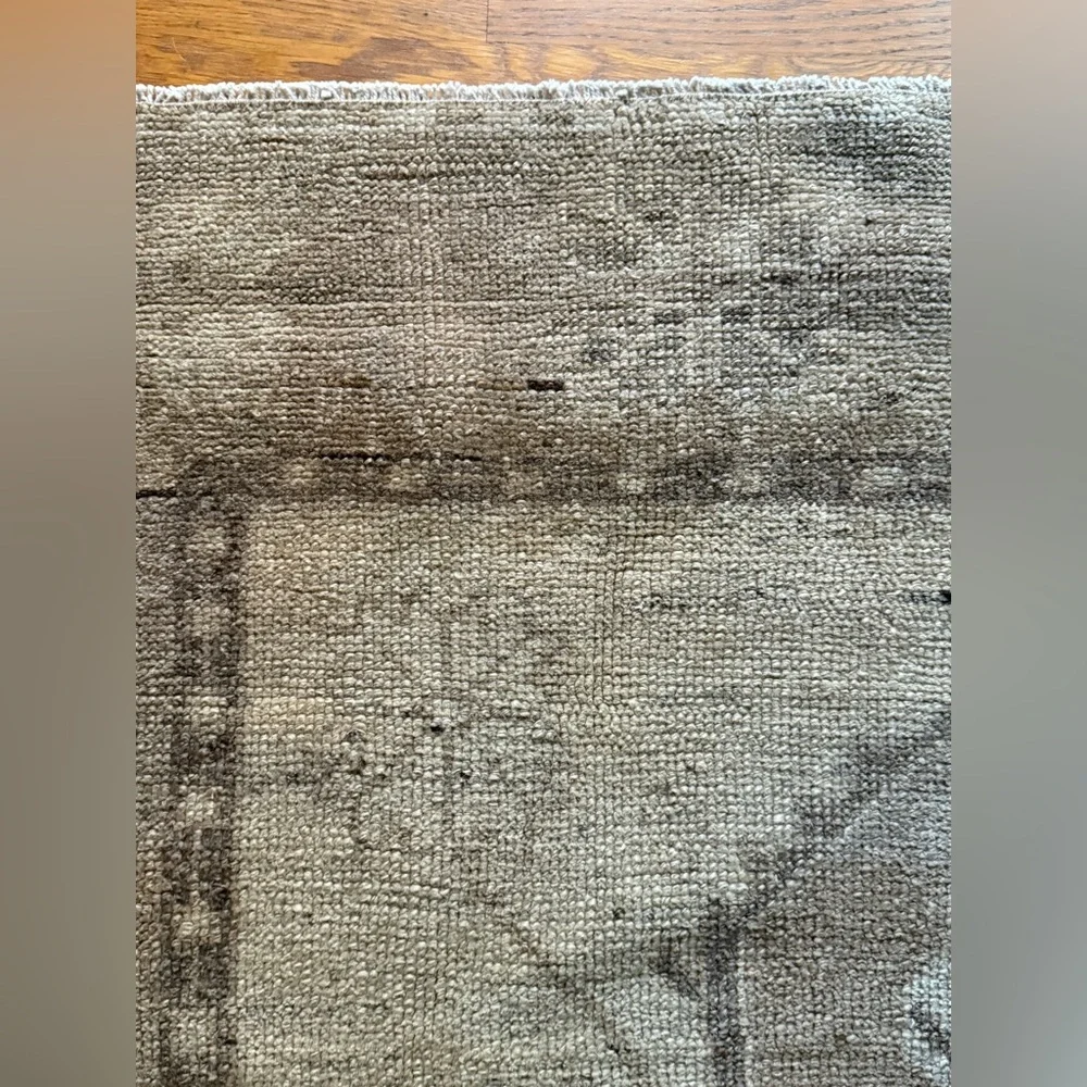 Neutral Vintage Tribal Bohemian Turkish Rug Doormat